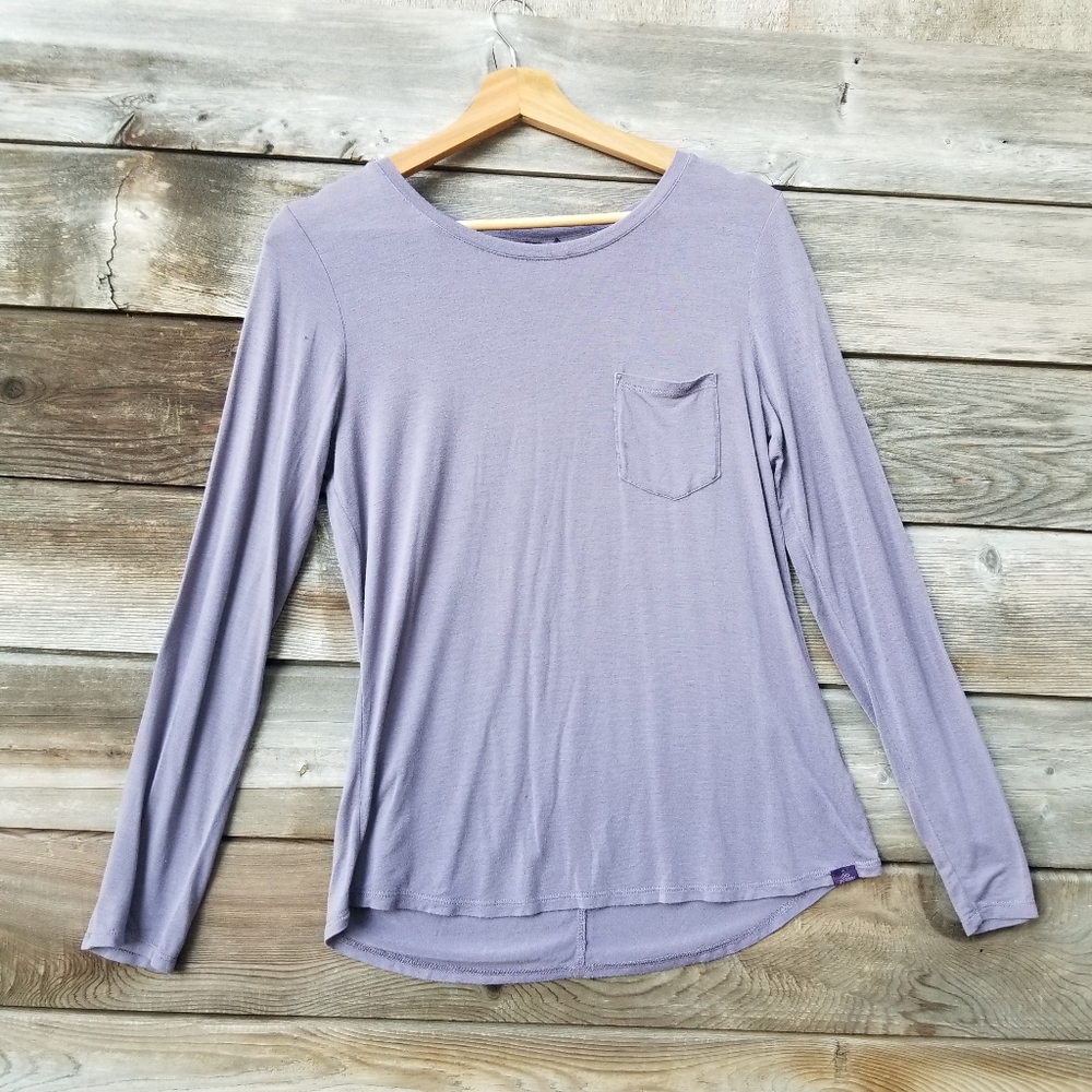 Prana XS, Soft, Long Sleeve, Lilac Shirt